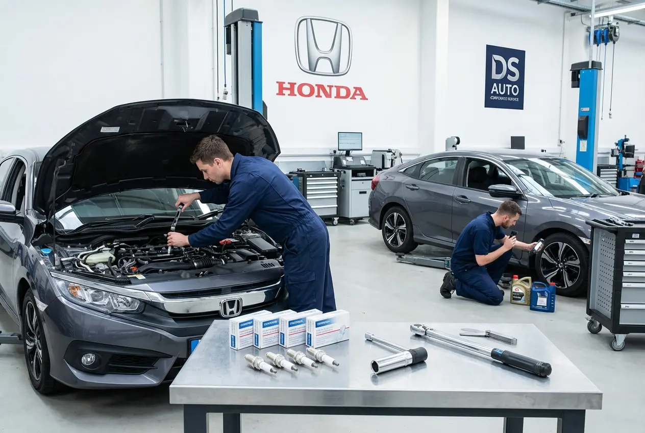 Замена свечей зажигания автомобиля Honda в автосервисе DS AUTO в Жуковском
