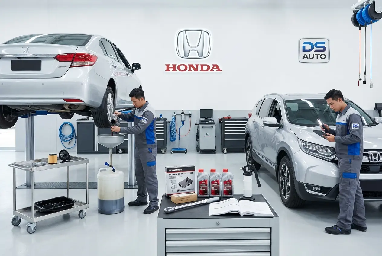 Аппаратная замена масла в АКПП Honda в автосервисе DS Auto в Жуковском

