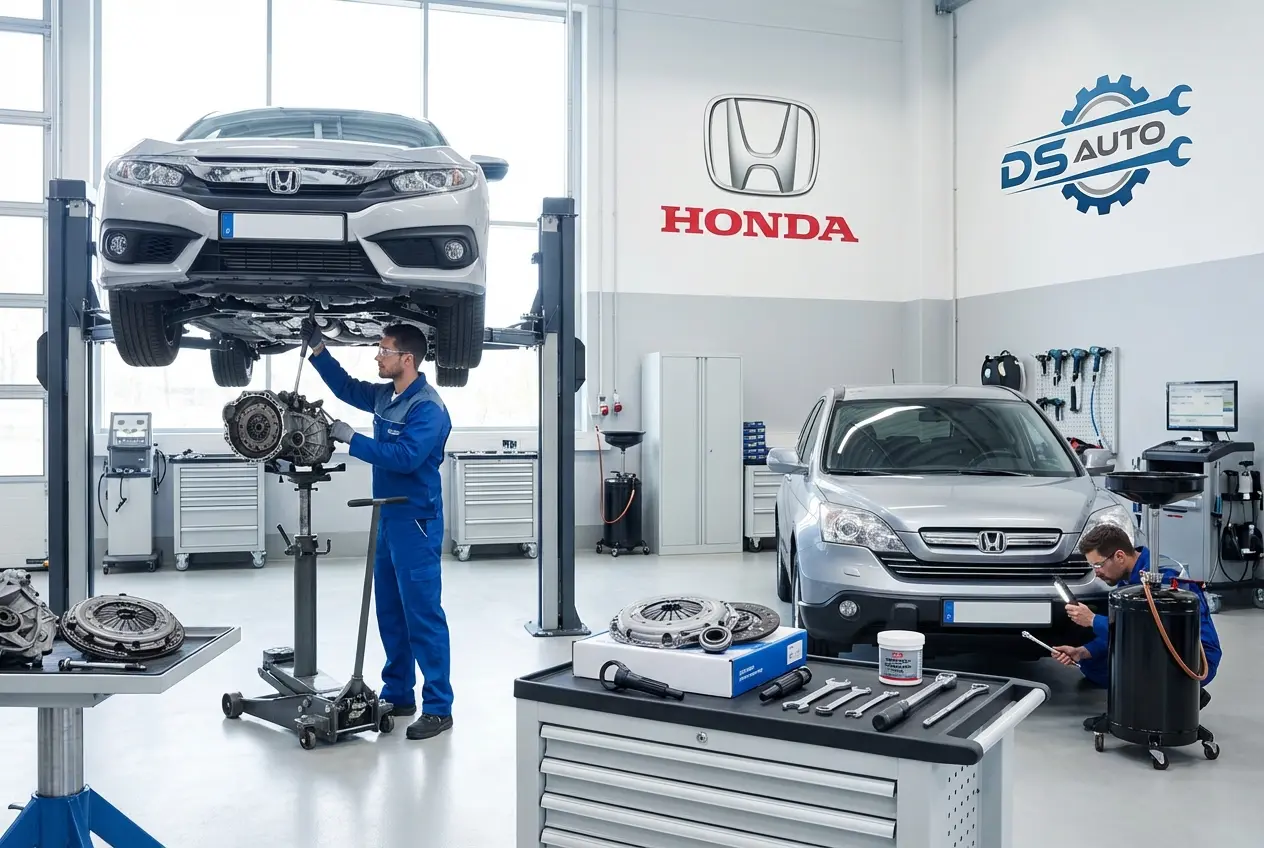 Диагностика и ремонт сцепления автомобиля Honda с МКПП в автосервисе «DS Auto» в Жуковском — современное оборудование и профессиональные мастера.
